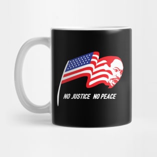 Martin Luther King Jr. American flag symbol Mug